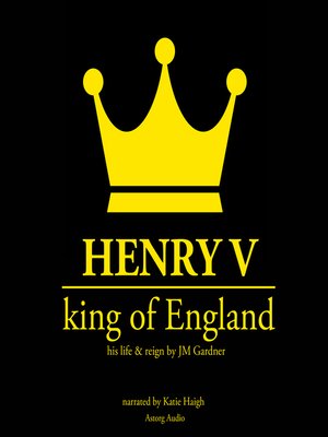 cover image of Henry V, King of England